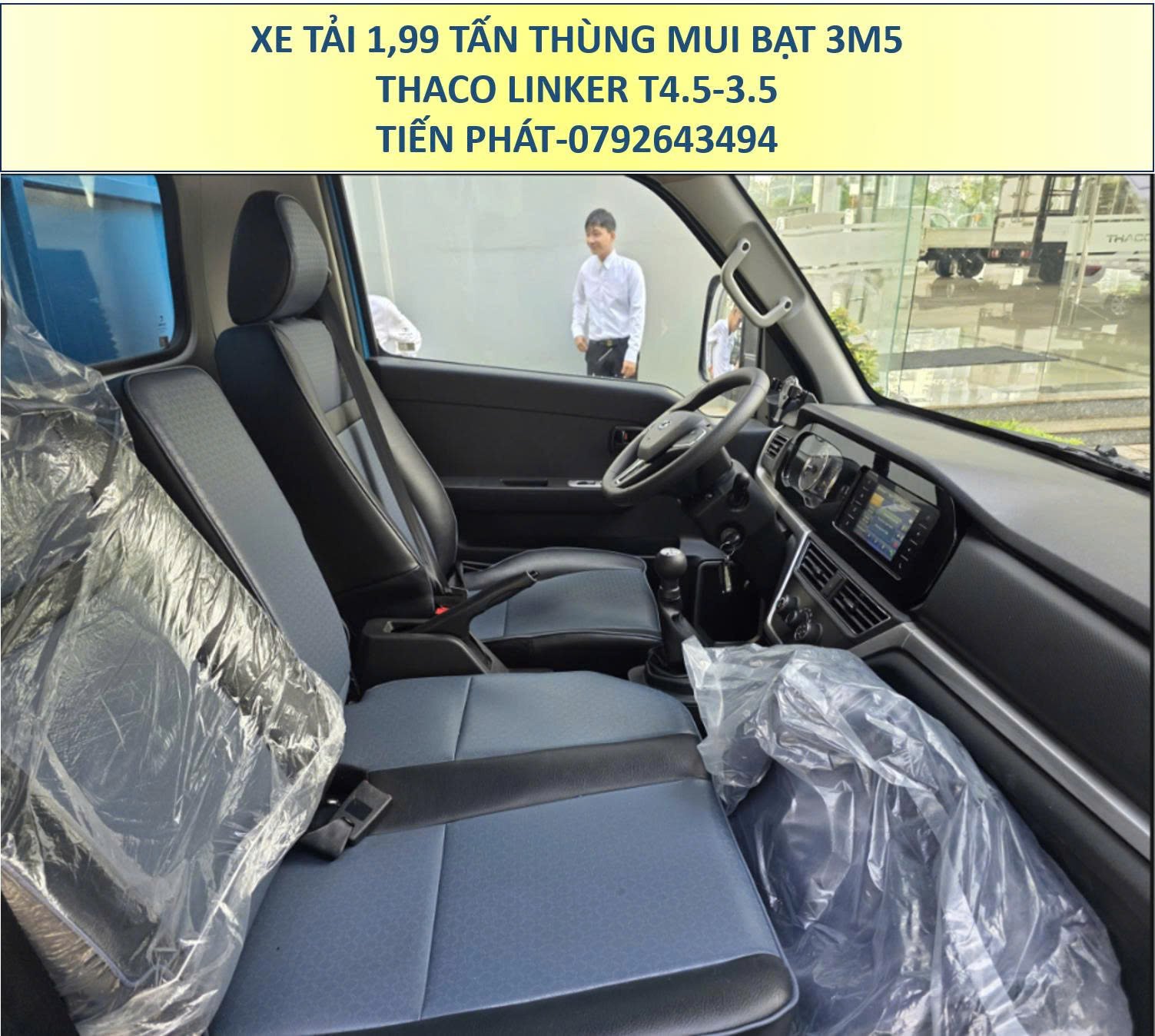 Xe Tải 2 Tấn Thùng Mui Bạt 5 Bửng 3m5 Thaco Linker T4.5-3.5 Giá Siêu Tốt