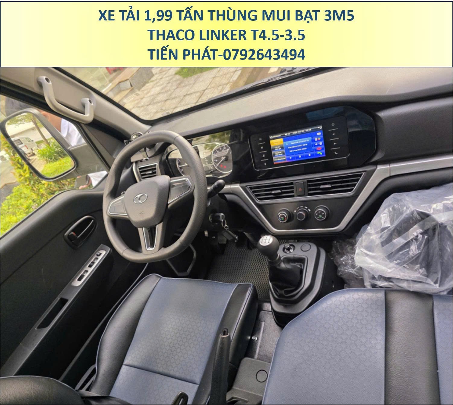 Xe Tải 2 Tấn Thùng Mui Bạt 5 Bửng 3m5 Thaco Linker T4.5-3.5 Giá Siêu Tốt