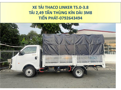 Xe Tải 2,5 Tấn Thùng Mui Bạt 3m8 Thaco Linker T5.0-3.8 Mới Nhất