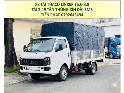 Xe Tải 2,5 Tấn Thùng Mui Bạt 3m8 Thaco Linker T5.0-3.8 Mới Nhất
