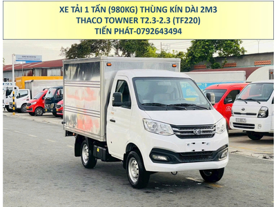 Xe tải 1 Tấn Thùng Kín Thaco Towner T2.3-2.3 (TF220) Mới Nhất