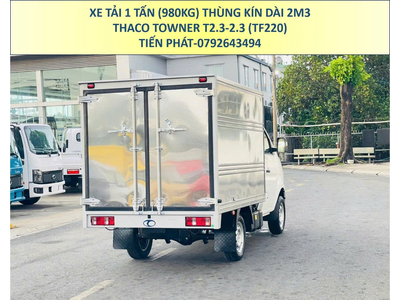Xe tải 1 Tấn Thùng Kín Thaco Towner T2.3-2.3 (TF220) Mới Nhất