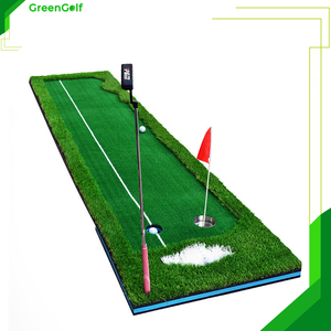 Thảm Tập Putt Viền Vạch Trắng_ Thảm Tập Golf Di Động