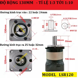 Hộp Số Hành Tinh Servo 1kw 1.5kw 2kw Tỉ Lệ 1:10 Mới - Hộp Số Giảm Tốc Servo 1kw Tỉ Lệ 1/10
