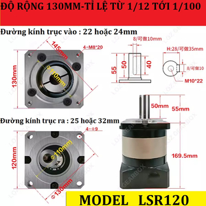Hộp Số Hành Tinh Servo 1kw 1.5kw 2kw Tỉ Lệ 1:50 Mới - Hộp Số Giảm Tốc Servo 1kw Tỉ Lệ 1/50