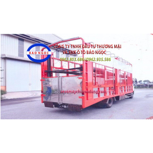 Xe tải HINO FC thùng 2 tầng dài 7,3m chở ô tô