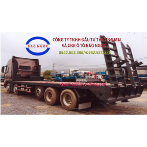 Xe nâng đầu 5 chân howo a7 chở máy công trình