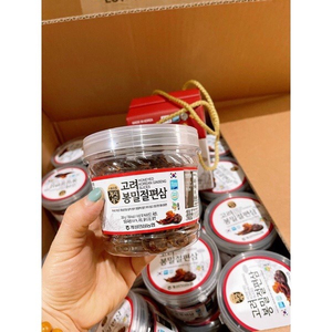 Hồng Sâm Lát Tẩm Mật Ong Hàn Quốc Chính Hãng Hộp 200gr