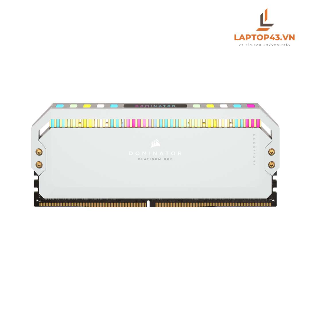 Ram PC Corsair Dominator Platinum RGB White 64GB 5200Mhz DDR5 (2x32GB) CMT64GX5M2B5200C40W