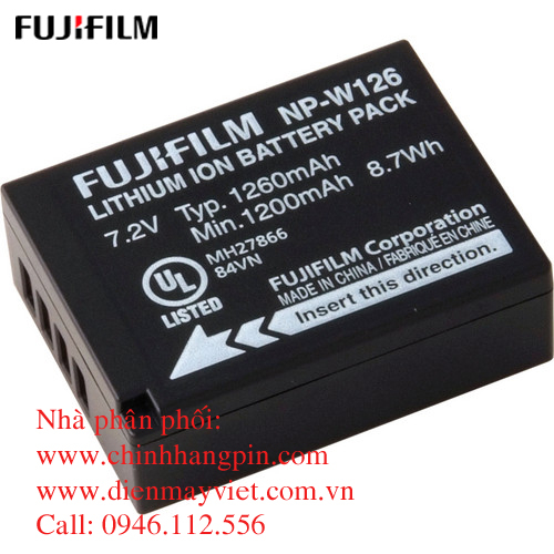 Pin (battery) máy ảnh Fujifilm NP-W126 Li-Ion chính hãng original