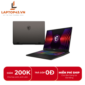 Laptop MSI Sword 16 HX 039VN core i7-14700HX/ Ram 16gb/ SSD 1TB/ RTX4050 8gb/ 16”FHD 144HZ