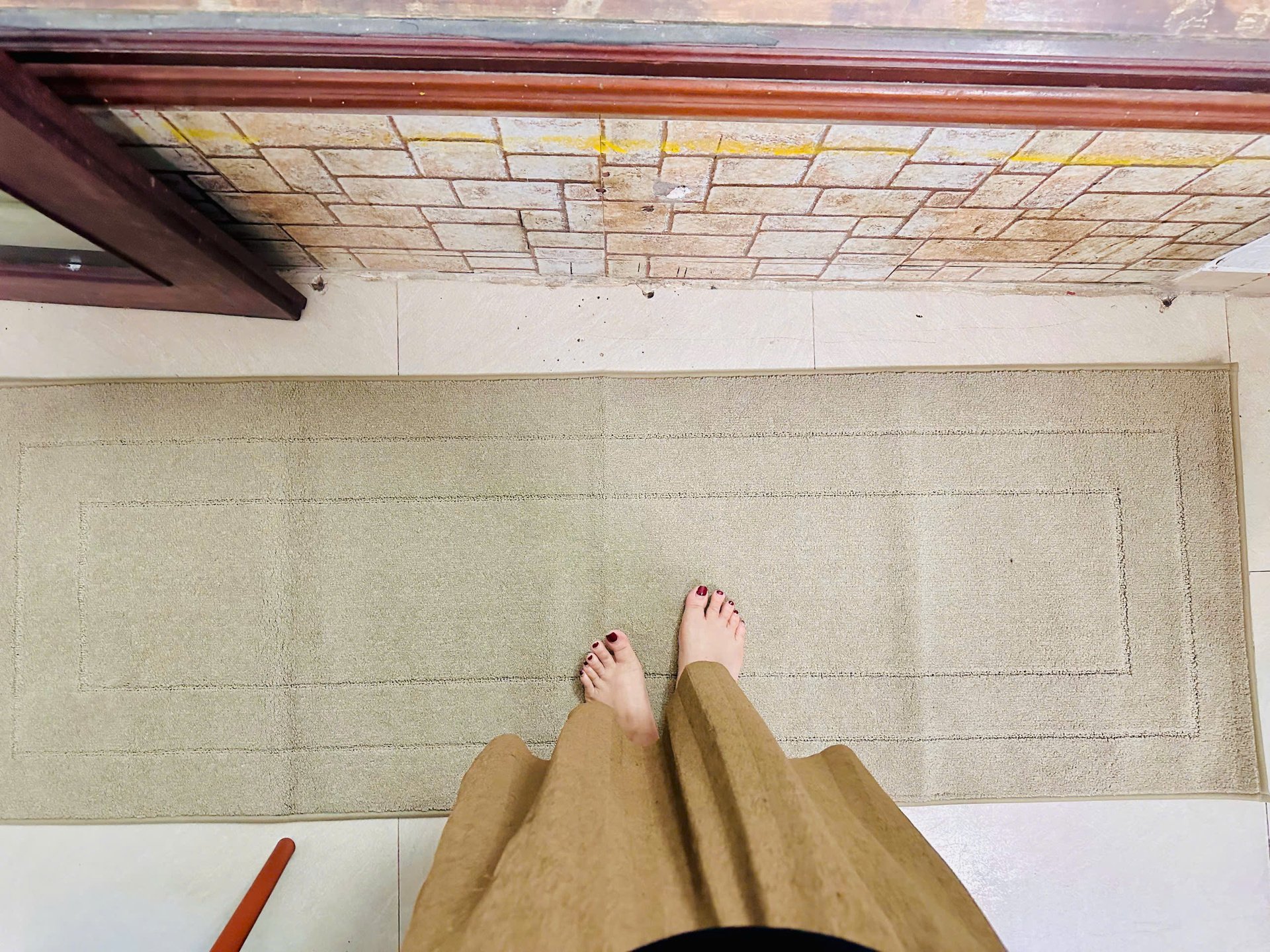 Thảm chùi chân sợi len TO NHẤT 0.6m x1,8m siêu mềm thấm hút tốt BEDMAT- DULUXURY