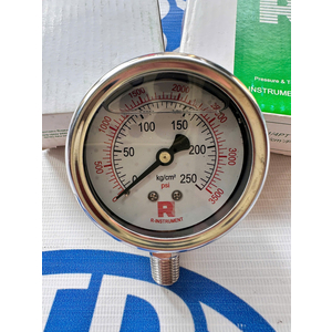Đồng hồ đo áp suất phi 63mm-ren 1/4(13mm)