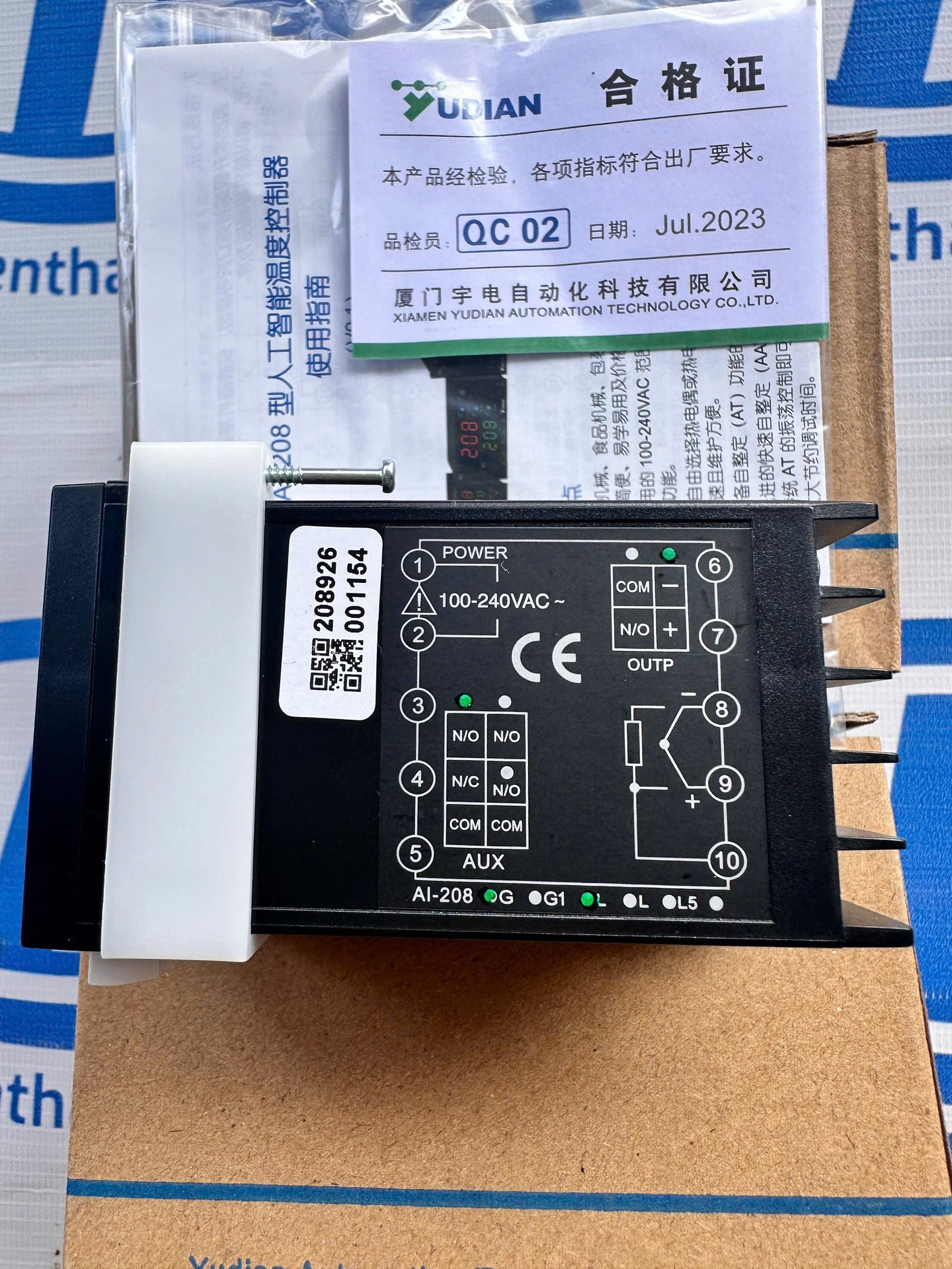 Bộ điều khiển nhiệt độ AI208-D21GL21,OUT SSR SITE 48X48mm vuông