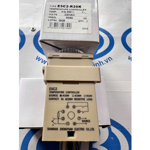 Bộ điều khiển nhiệt độ E5C2-R20K-DẠNG NÚM VẶN 0-400 độ,8 chân tròn