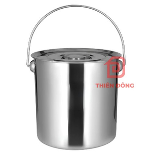 Xô Inox 304 Kích Thước 30x30cm (21 Lít) Cao Cấp, Có Nắp Đậy