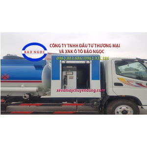 Xe téc chở xăng dầu 5 khối thaco ollin 700C có cột bơm cấp lẻ