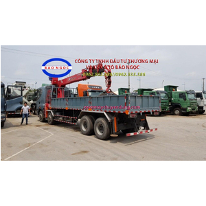 Xe tải 4 chân camc gắn cẩu unic 10 tấn 4 đốt