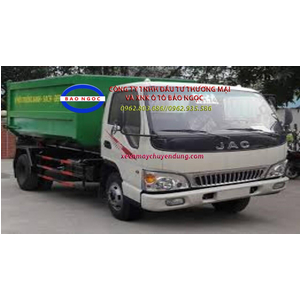 Xe chở rác thùng rời hooklift 9 khối jac