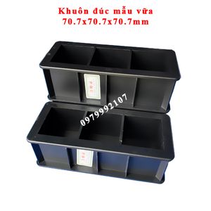 Khuôn đúc mẫu vữa 70.7x70.7x70.7 mm