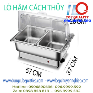 Hâm cách thủy bằng inox dùng điện