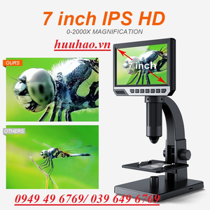 KÍNH HIỂN VI ĐIỆN TỬ ZOOM 2000X MÀN HÌNH 7INCH