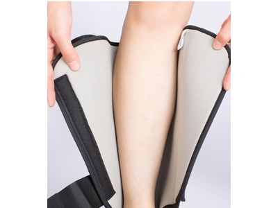 Nẹp chân gãy xương với túi khí