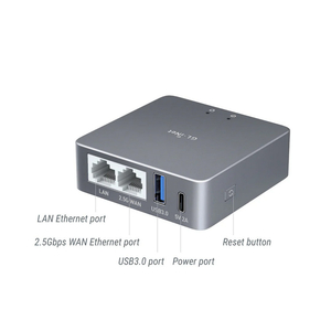 Bộ định tuyến GL.iNet MT2500A (Brume 2) Mini VPN Security Gateway for Home Office and Remote Work-VPN Server&Client for Home and Office, VPN Cascading