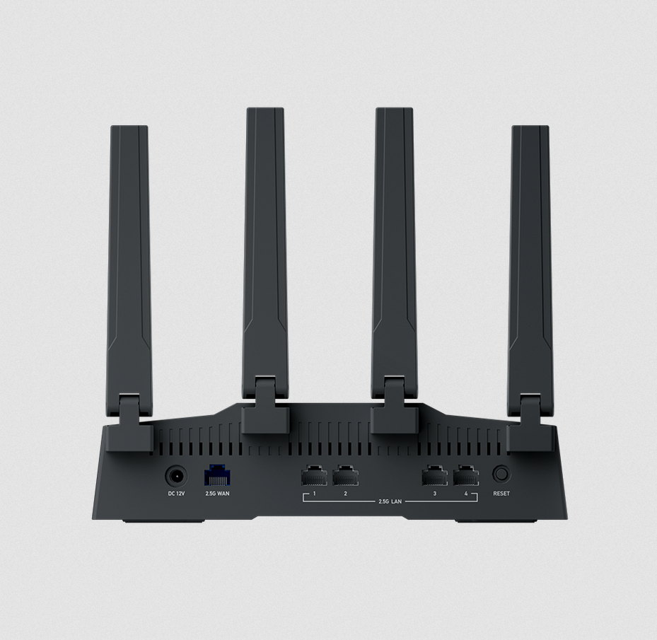 Bộ định tuyến Flint 3e (GL-BE6500) BE6500 Dual-band Wi-Fi 7 VPN Client&Server, OpenWrt, Adguard Home 5X 2.5Gbps Ethernet Ports