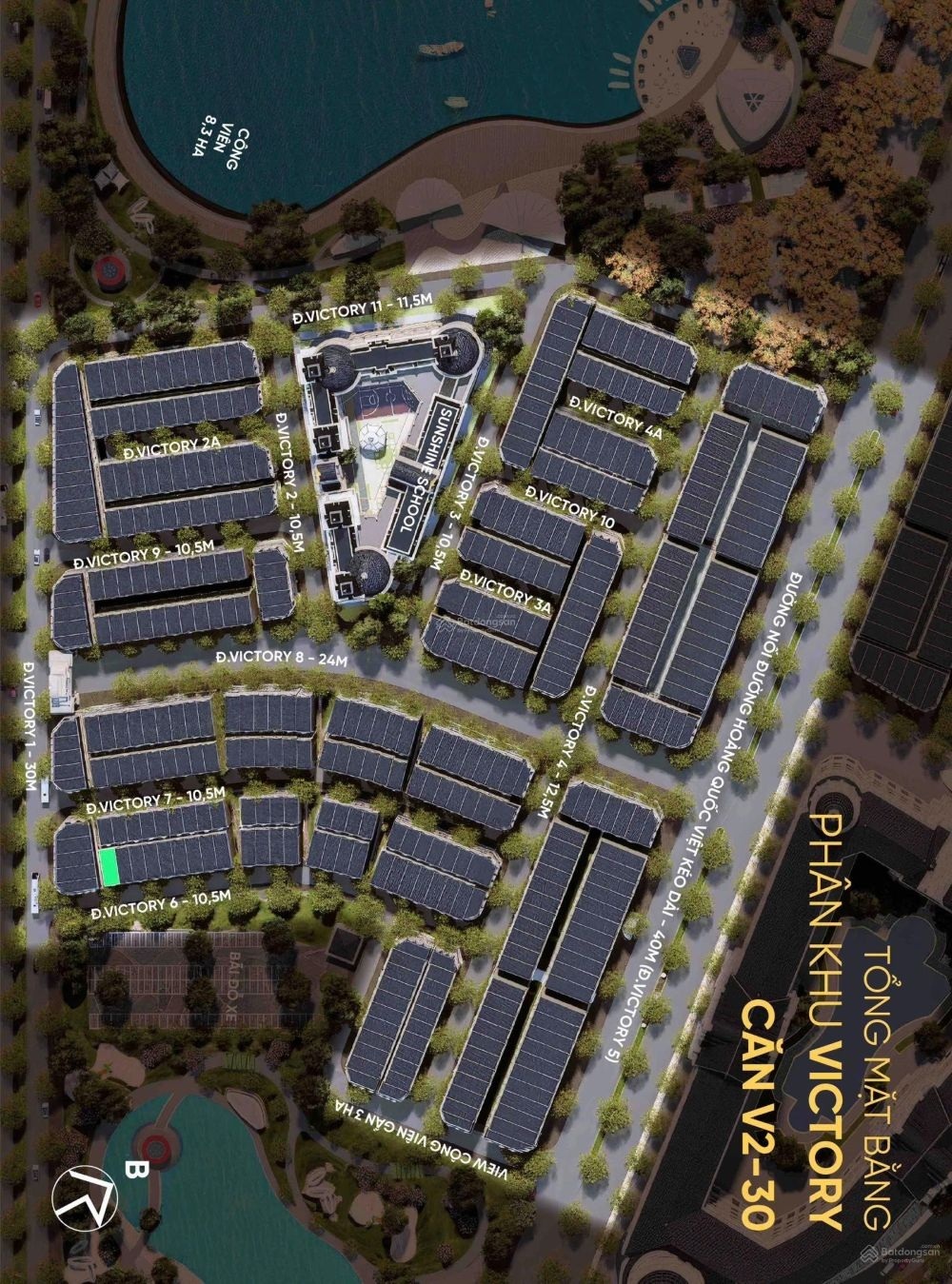 Bán Nhà Phố V9-36 Noble Palace Tây Thăng Long (Đan Phượng) – 65m², Hướng Đông Nam