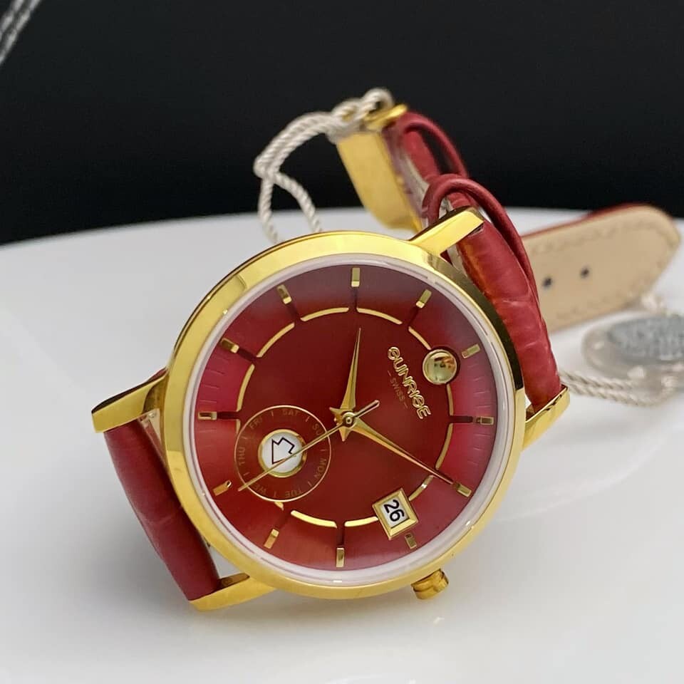 ĐỒNG HỒ NỮ SUNRISE DÂY DA 2115PA