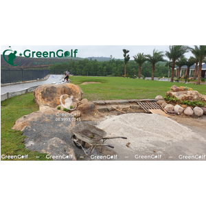 Sân Tập Golf Hạ Long, Thi Công Cỏ Golf Thật
