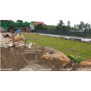 Sân Tập Golf Hạ Long, Thi Công Cỏ Golf Thật