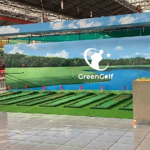 Thảm Tập Putt Viền Vạch Trắng_ Thảm Tập Golf Di Động