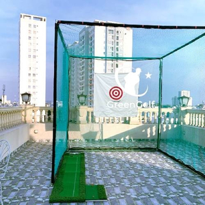 Thảm Tập Putt Viền Vạch Trắng_ Thảm Tập Golf Di Động