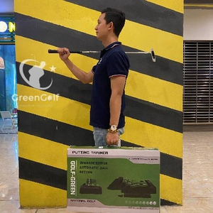 Thảm Putting Golf Nhựa Đen - Thảm Tập Putt Tại Nhà, Thảm Tập Golf Nhỏ Gọn, Tiện Lợi