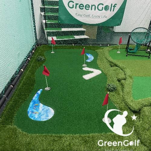 Thảm Tập Golf 3D_ Thảm Putting Cao Cấp kích thước 1.5x3m thiết kế giống sân golf thu nhỏ, chất liệu cỏ cao cấp