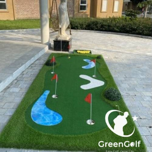 Thảm Tập Golf 3D_ Thảm Putting Cao Cấp kích thước 1.5x3m thiết kế giống sân golf thu nhỏ, chất liệu cỏ cao cấp