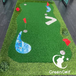 Thảm Tập Golf 3D_ Thảm Putting Cao Cấp kích thước 1.5x3m thiết kế giống sân golf thu nhỏ, chất liệu cỏ cao cấp
