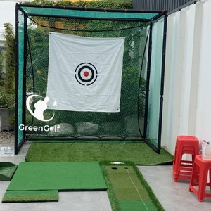 Combo Khung Tập Golf KT 2.5*2.5*1m + Thảm Tập Golf 1.2x1.2 + Khay Nhựa Đựng Bóng + 25 Bóng Mới