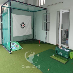 Combo Khung Tập Golf KT 2.5*2.5*1m + Thảm Tập Golf Swing 1.5mx1.5m + Thảm Cỏ Trải Sàn 2.5x2m