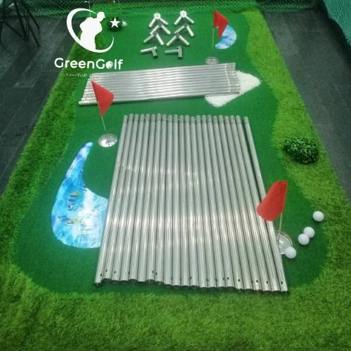 Khung Tập Golf INOX 4x3x1M Cao Cấp _ Khung Golf Lắp Ghép _ Lưới May Viền