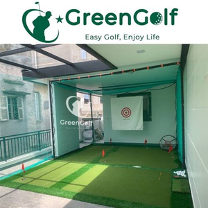 ComBo Khung Tập Golf 5x4x4 + Thảm Tập Golf Put, Chip, Swing 4x5M