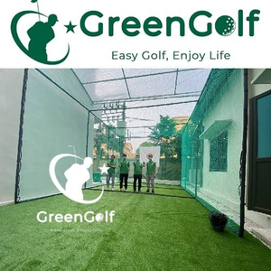 ComBo khung Tập Golf 8x5x4M + Thảm Cỏ 40m2 + Thảm Swing 1.5mx1.5m + Khay Nhựa + Bóng Mới
