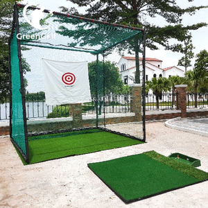 Combo Khung Tập Golf KT 3x3x3m + Thảm Tập Golf 1.5x1.5 + Khay Nhựa Đựng Bóng + 25 Bóng Mới + Cỏ Trải Sàn