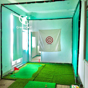 Combo Khung Tập Golf KT 2.5*2.5*2.5m + Thảm Tập Golf 1.5x1.5 + Thảm putting golf 1.5x3m + Khay Nhựa Đựng Bóng + 25 Bóng Mới + Cỏ Trải Sàn
