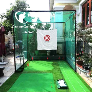 Combo Khung Tập Golf KT 2.5*2.5*2.5m + Thảm Tập Golf 2.5x4m Ba Chức Năng Swing, Put, Chip