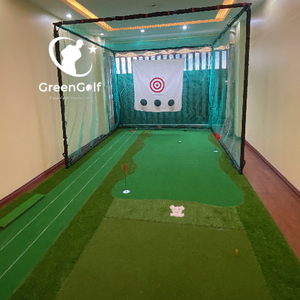 Combo Khung Tập Golf KT 3x3x3m + Thảm Tập Golf 3x5m Ba Chức Năng Swing, Put, Chip Mẫu 3 Khoang