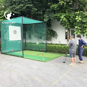 Combo Khung Tập Golf KT 3x3x3m + Thảm Tập Golf 3x5m Ba Chức Năng Swing, Put, Chip Mẫu 3 Khoang