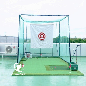 Combo Khung Tập Golf KT 3x3x3m + Thảm Tập Golf 3x5m + Máy Nhả Bóng Tự Động + Giỏ Chơi Chip